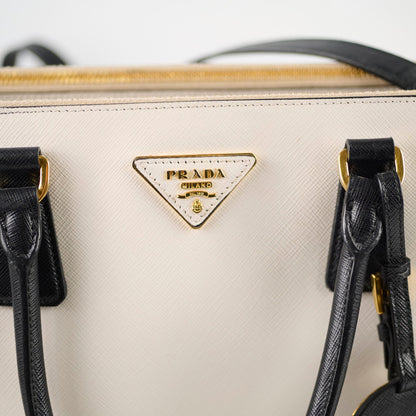 Prada Saffiano Galleria Tote Two Tone Black/White - photo 4