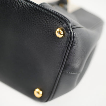 Prada Saffiano Galleria Tote Two Tone Black/White - photo 13