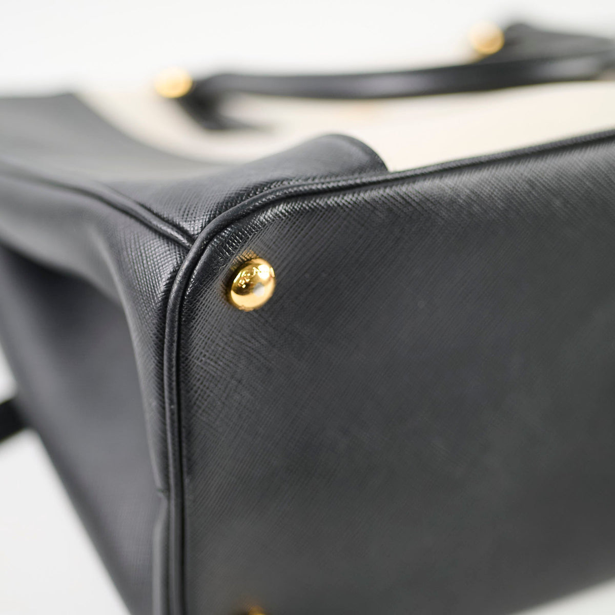 Prada Saffiano Galleria Tote Two Tone Black/White - photo 10
