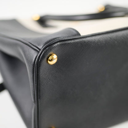 Prada Saffiano Galleria Tote Two Tone Black/White - photo 10