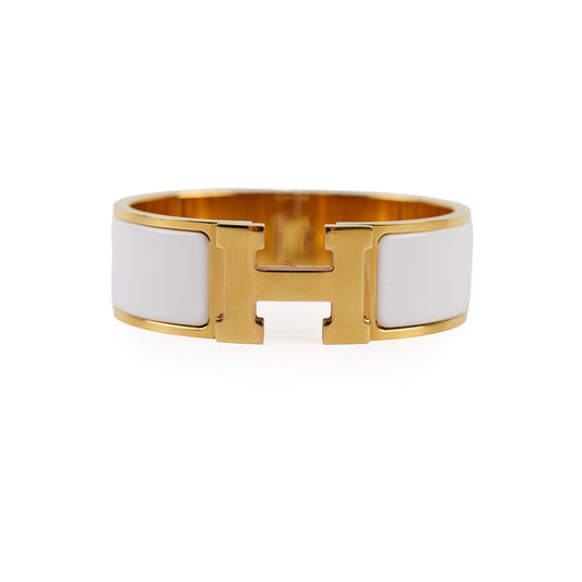 Hermes Clic H Bracelet Blanc 20mm GM - photo 1