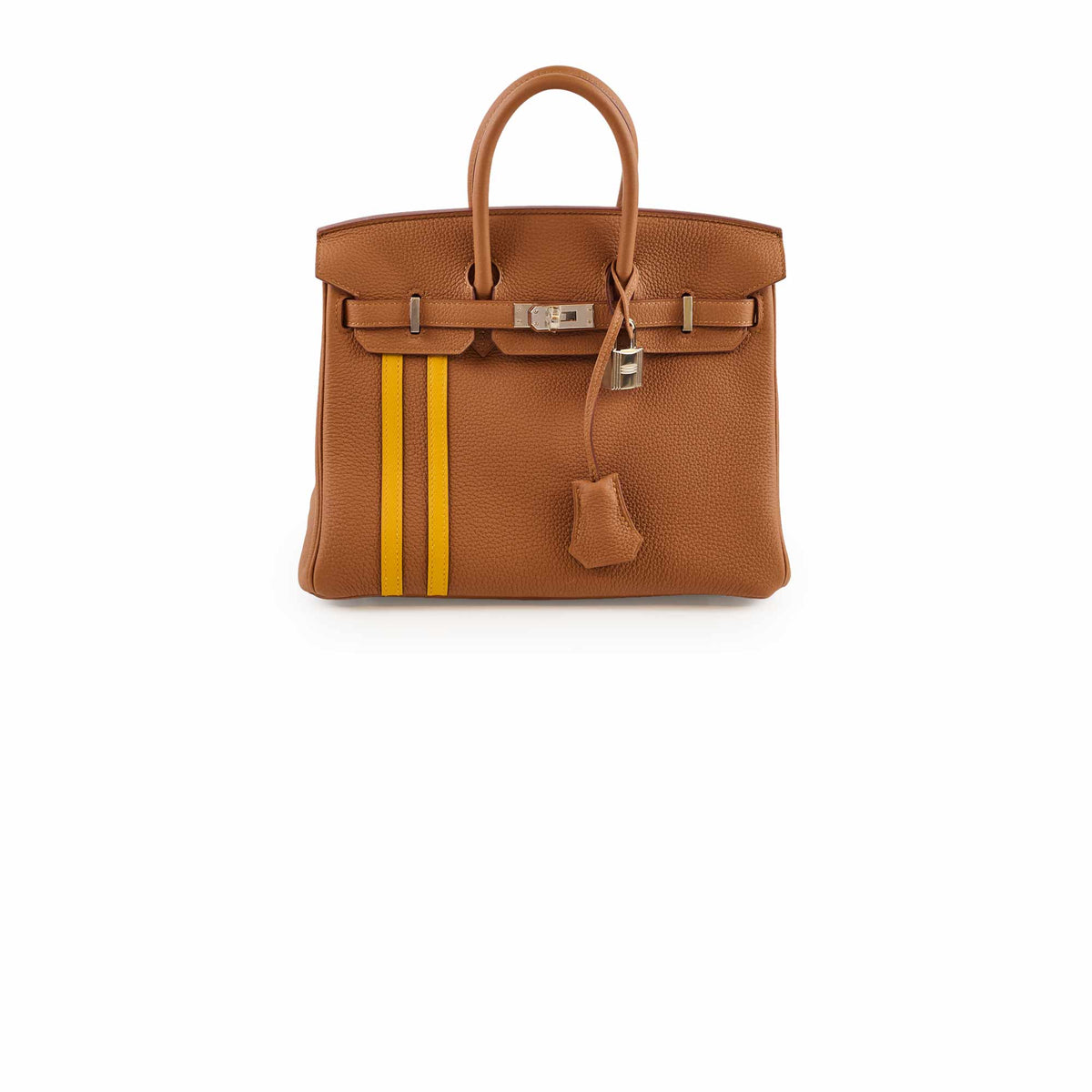 Hermes Birkin 25 Limited Edition Officer Gold/Ambre Togo PHW- C Stamp - photo 1