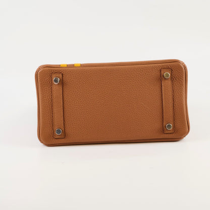 Hermes Birkin 25 Limited Edition Officer Gold/Ambre Togo PHW- C Stamp - photo 4