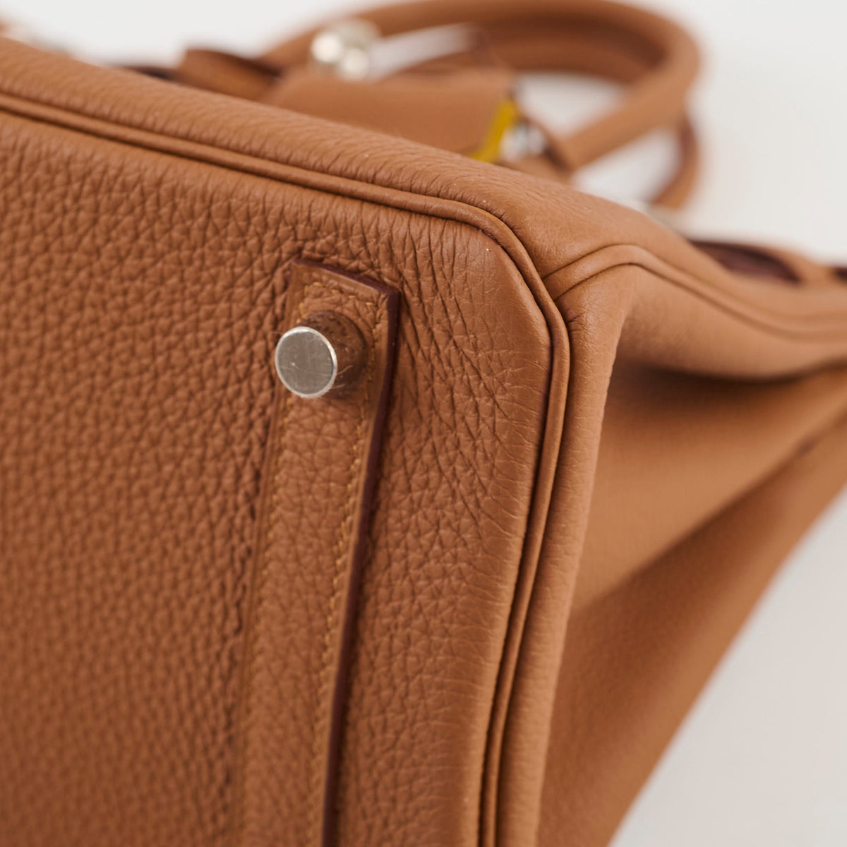 Hermes Birkin 25 Limited Edition Officer Gold/Ambre Togo PHW- C Stamp - photo 12