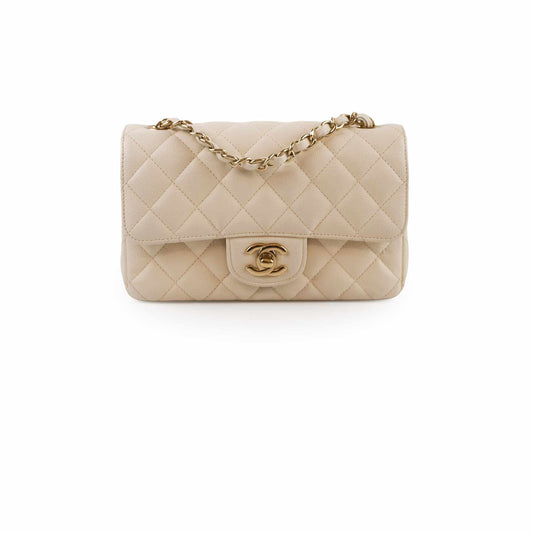 Chanel Mini Rectangular Caviar Cream/White - photo 1