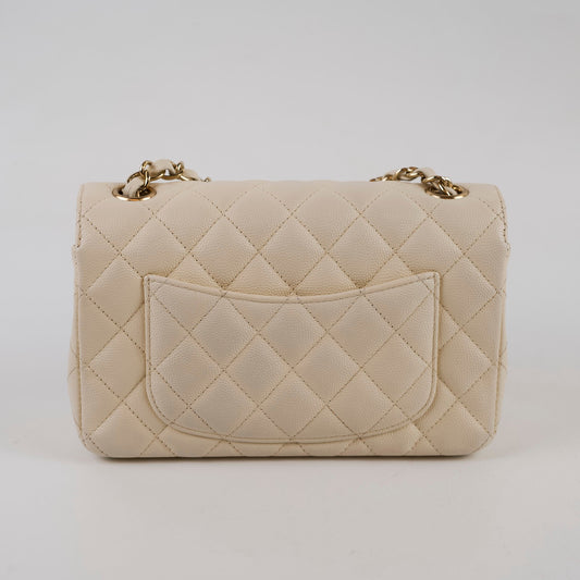Chanel Mini Rectangular Caviar Cream/White - photo 2