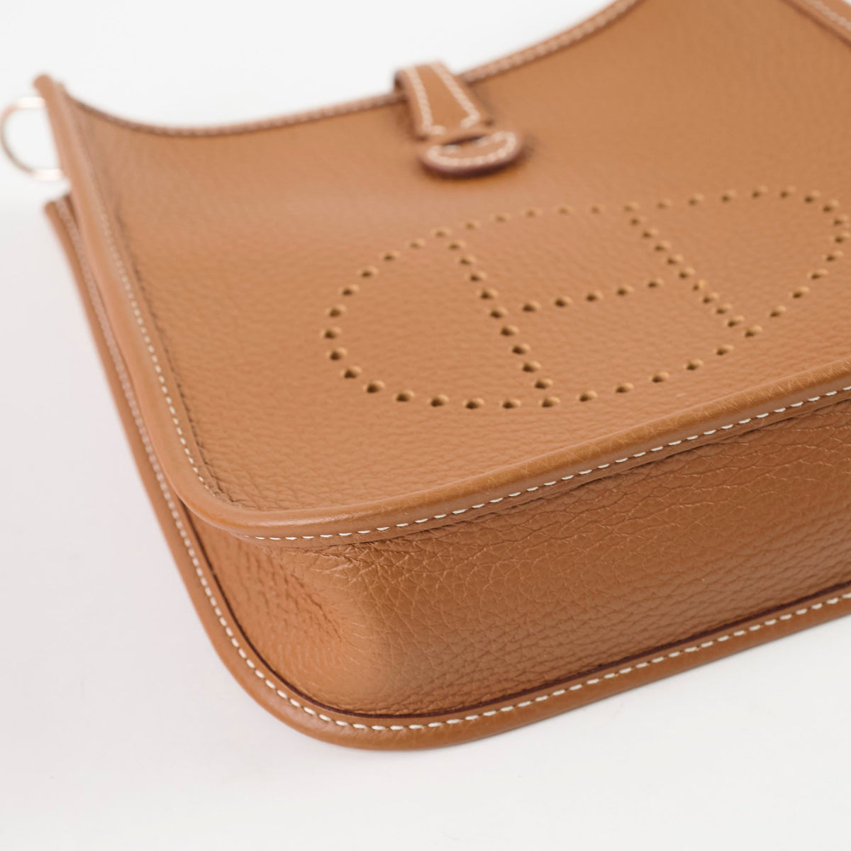 Hermes Mini Evelyne Gold PHW Zigzag Strap U Stamp - photo 8