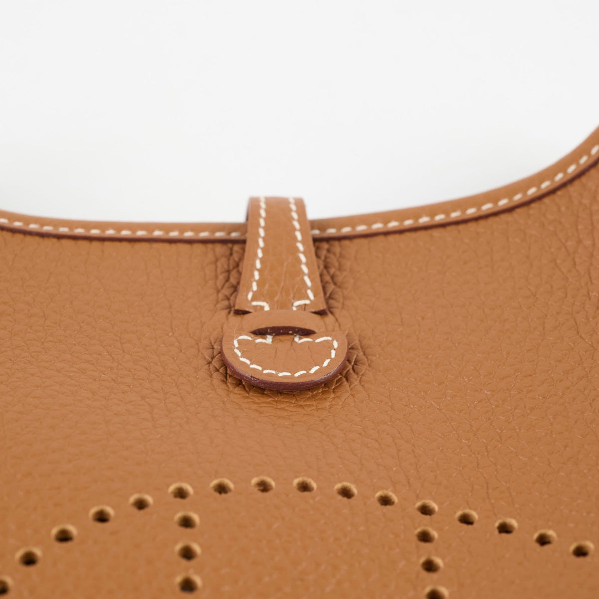 Hermes Mini Evelyne Gold PHW Zigzag Strap U Stamp - photo 5