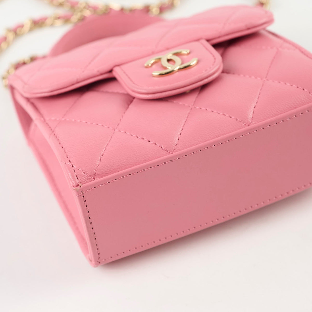 Chanel Mini Pink Top Handle Crossbody - Microchipped - photo 10