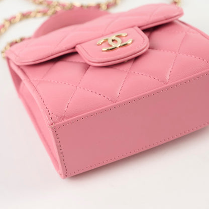 Chanel Mini Pink Top Handle Crossbody - Microchipped - photo 10