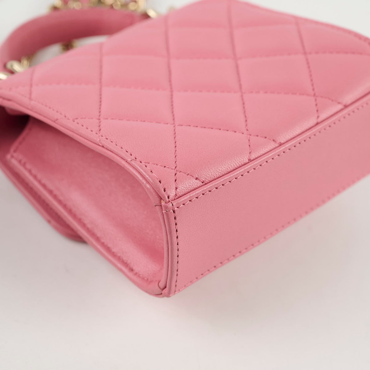 Chanel Mini Pink Top Handle Crossbody - Microchipped - photo 8