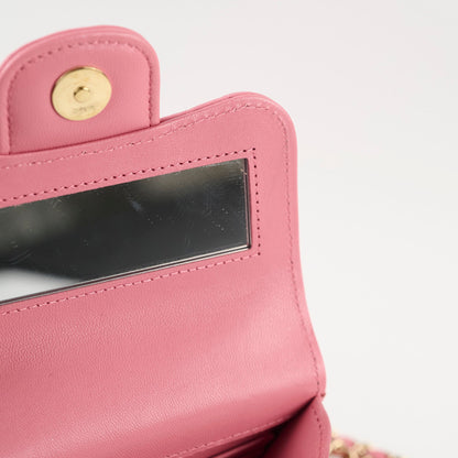 Chanel Mini Pink Top Handle Crossbody - Microchipped - photo 6