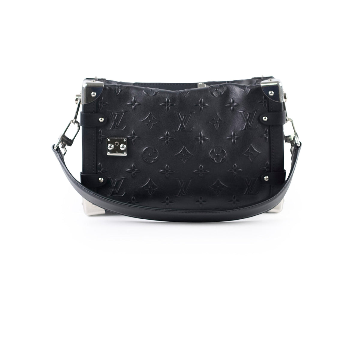 Louis Vuitton Side Trunk MM Black Leather - photo 1