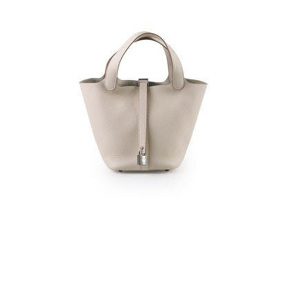 Hermes Picotin 18 Clemence Craie - Stamp K - photo 1