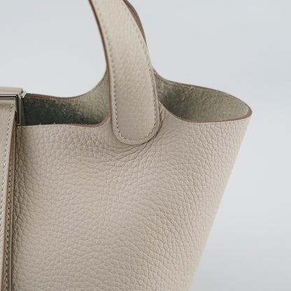 Hermes Picotin 18 Clemence Craie - Stamp K - photo 4