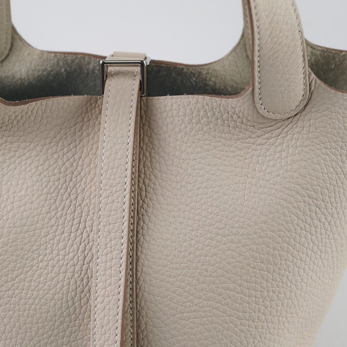 Hermes Picotin 18 Clemence Craie - Stamp K - photo 5