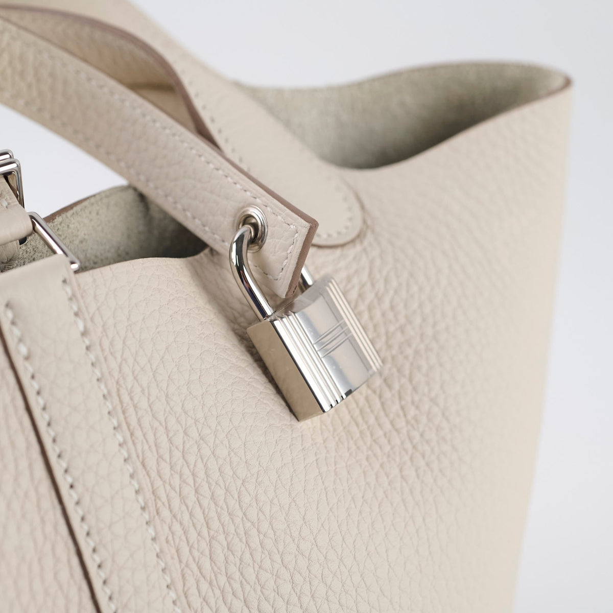 Hermes Picotin 18 Clemence Craie - Stamp K - photo 7