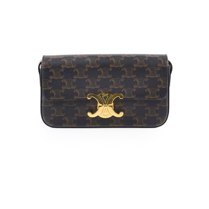 Celine Triomphe Shoulder Bag Brown - photo 1