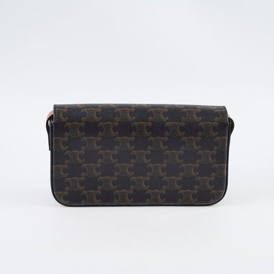 Celine Triomphe Shoulder Bag Brown - photo 2