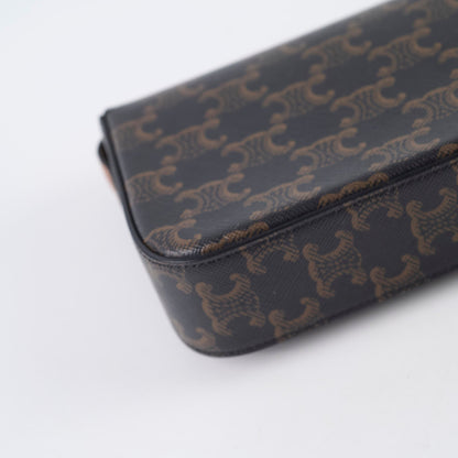 Celine Triomphe Shoulder Bag Brown - photo 7