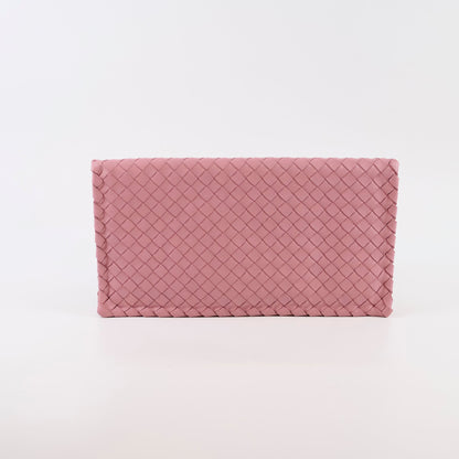 Bottega Veneta Woven Clutch Dusty Pink - photo 2