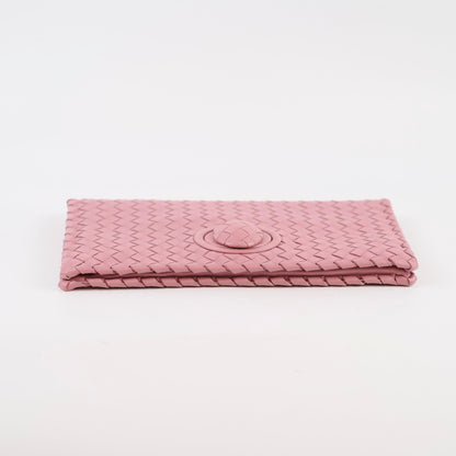 Bottega Veneta Woven Clutch Dusty Pink - photo 4