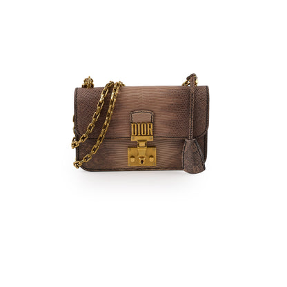 Dior DiorAddict Chain Bag Lizard - photo 1