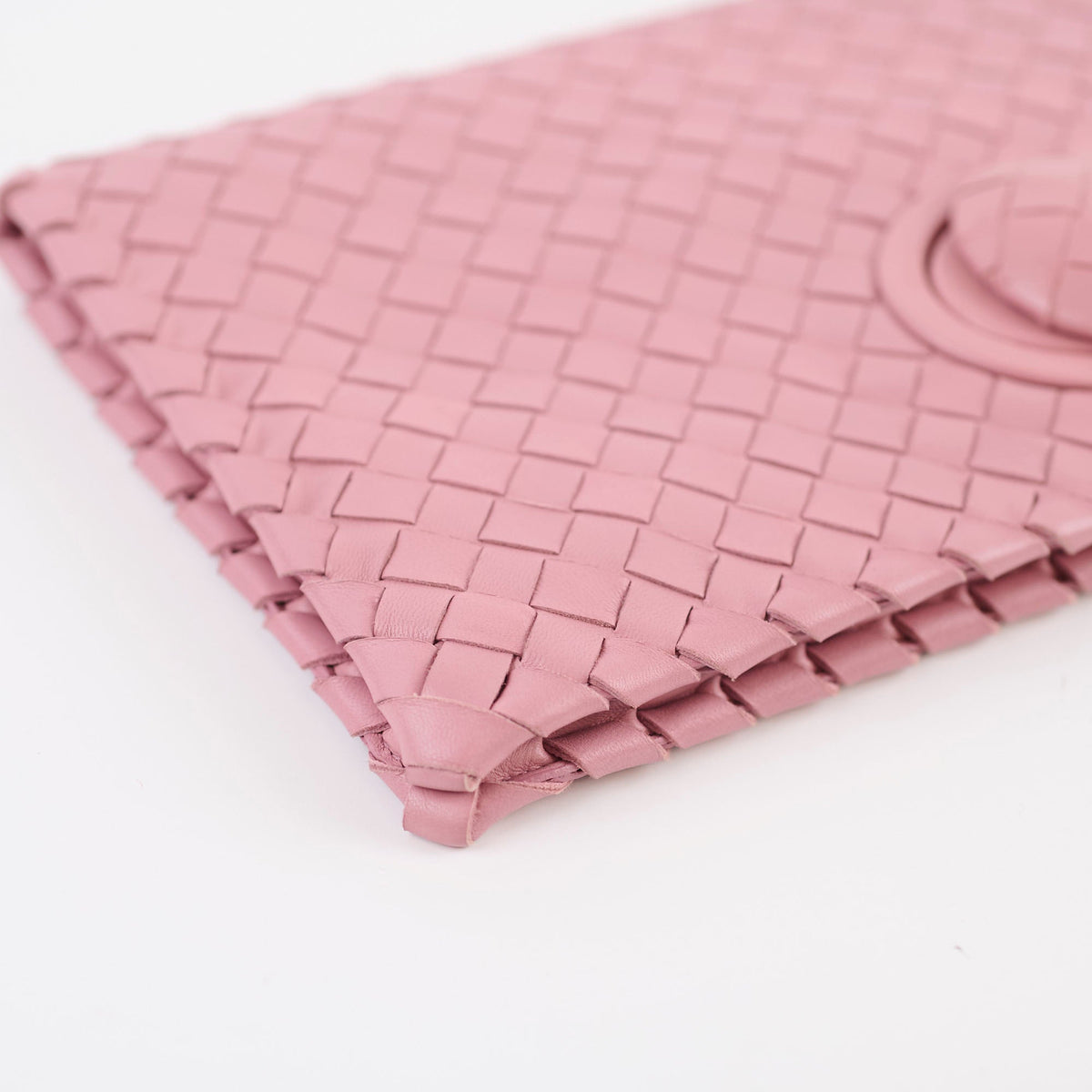 Bottega Veneta Woven Clutch Dusty Pink - photo 10