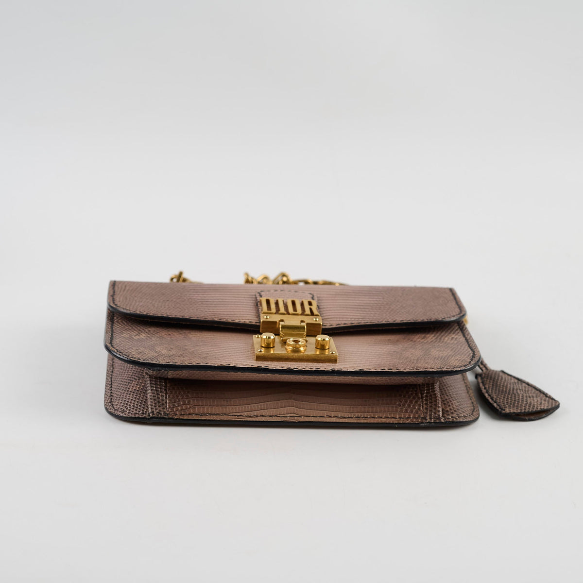 Dior DiorAddict Chain Bag Lizard - photo 4