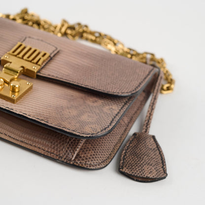 Dior DiorAddict Chain Bag Lizard - photo 12