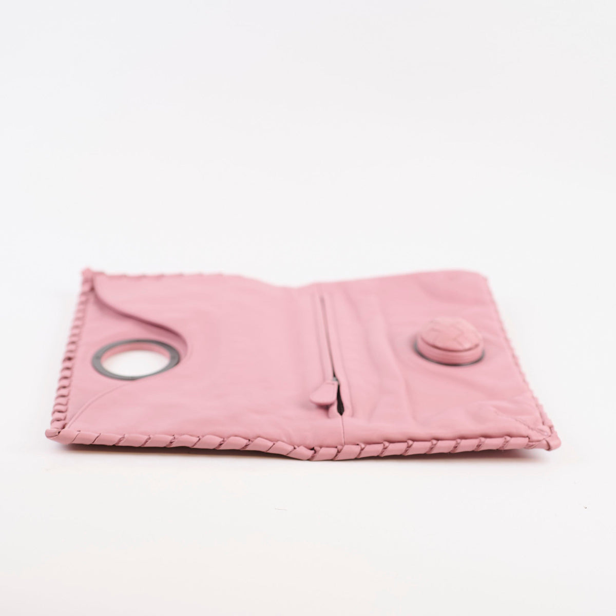 Bottega Veneta Woven Clutch Dusty Pink - photo 5