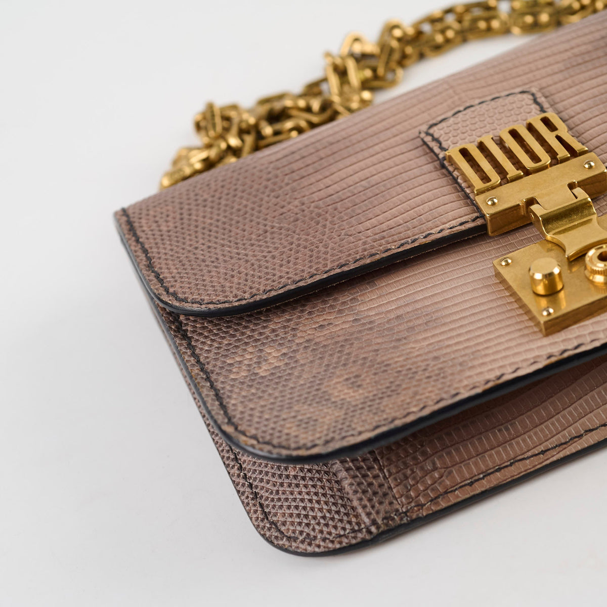 Dior DiorAddict Chain Bag Lizard - photo 10