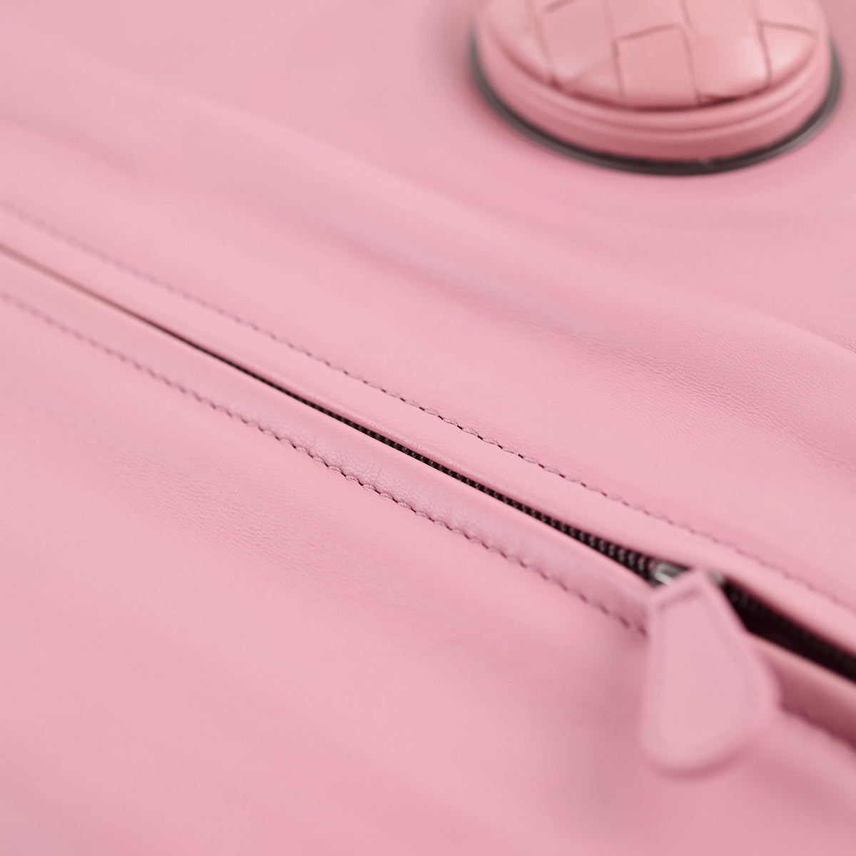 Bottega Veneta Woven Clutch Dusty Pink - photo 6