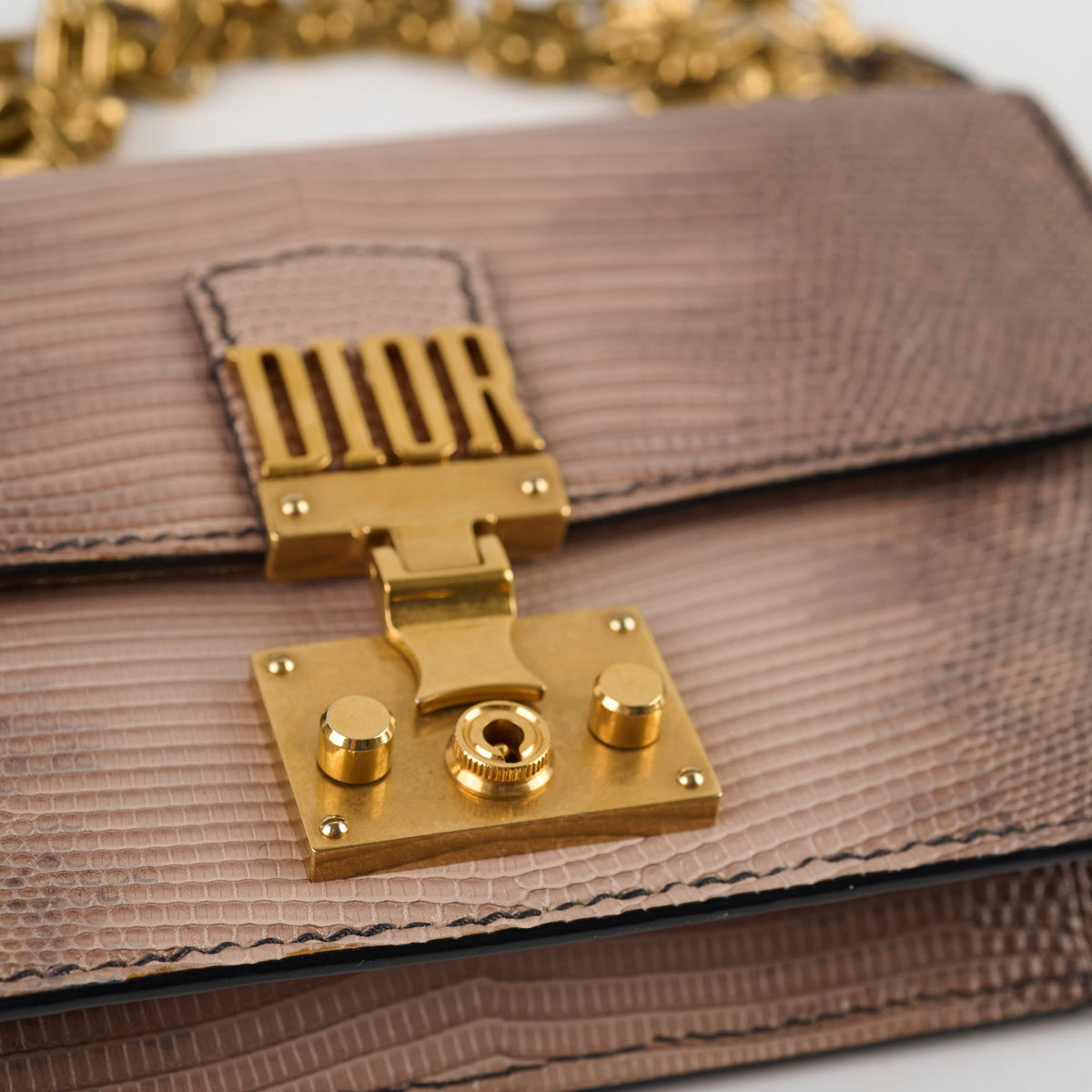 Dior DiorAddict Chain Bag Lizard - photo 13