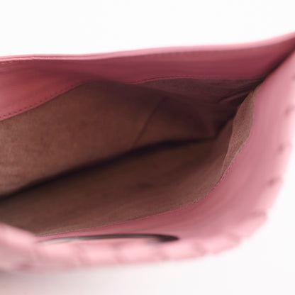 Bottega Veneta Woven Clutch Dusty Pink - photo 8