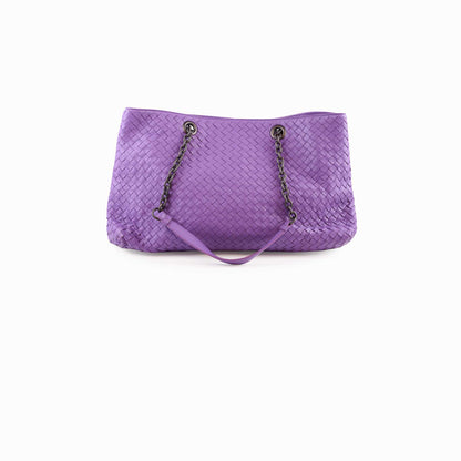 Bottega Veneta Purple Intrecciato Large Tote - photo 1