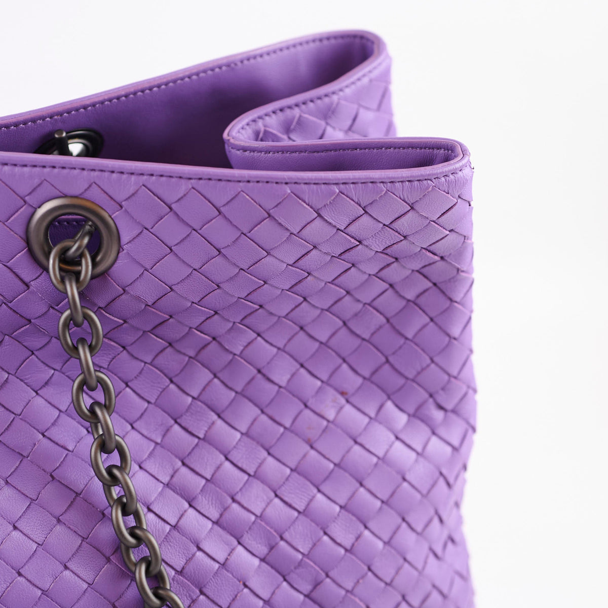 Bottega Veneta Purple Intrecciato Large Tote - photo 8