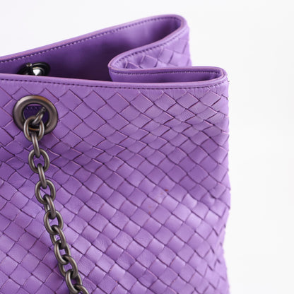 Bottega Veneta Purple Intrecciato Large Tote - photo 8