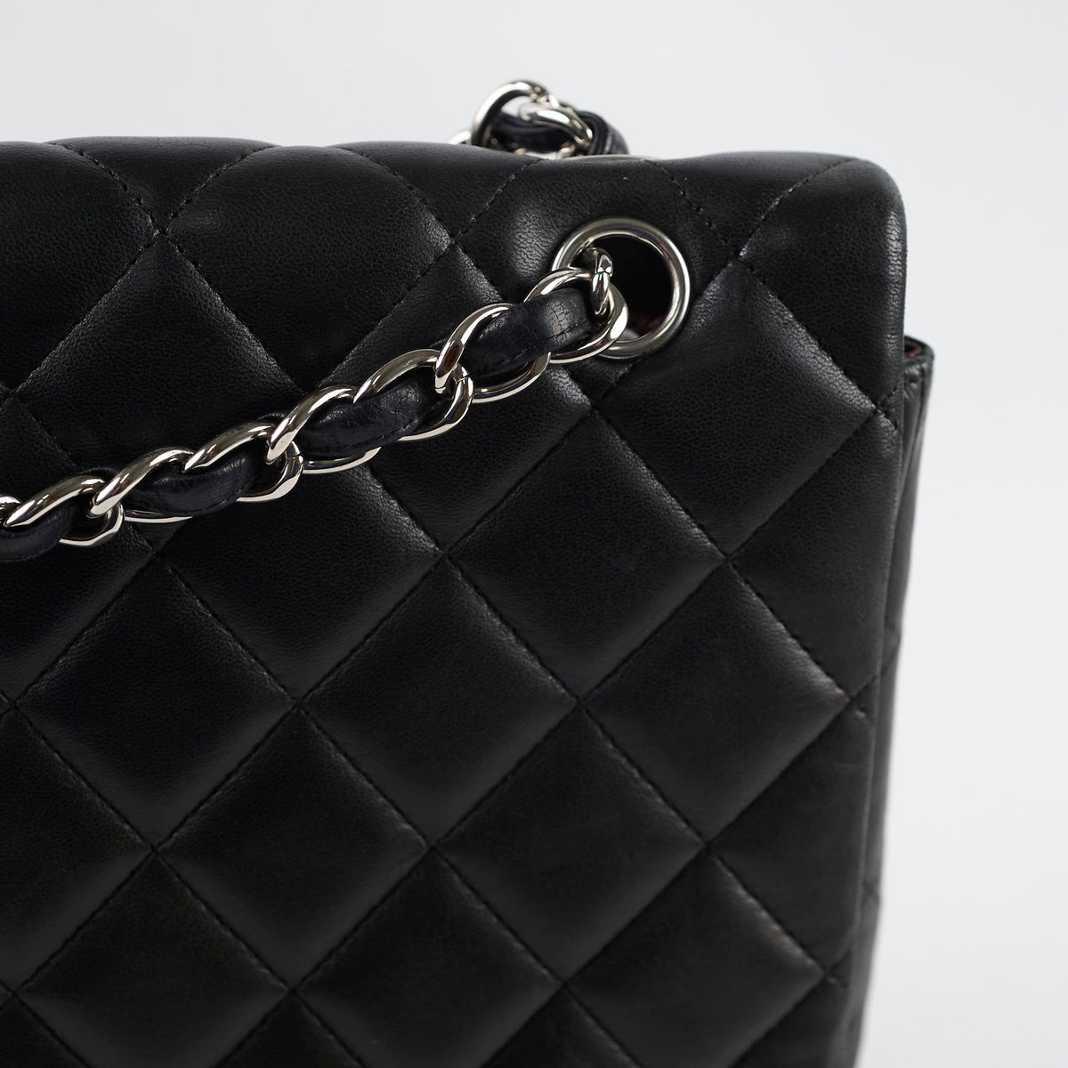 Chanel Single Flap Maxi Flap Black Lambskin SHW - photo 4