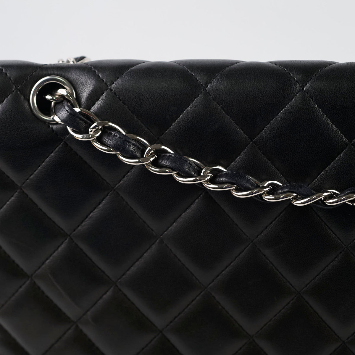 Chanel Single Flap Maxi Flap Black Lambskin SHW - photo 5