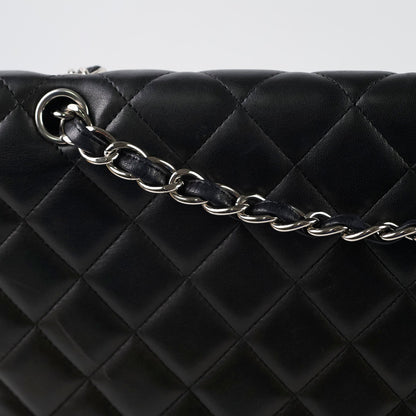 Chanel Single Flap Maxi Flap Black Lambskin SHW - photo 5