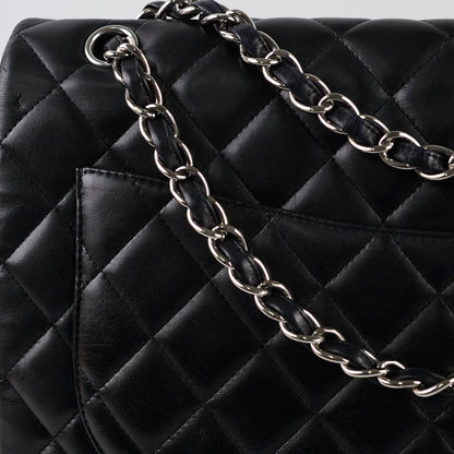Chanel Single Flap Maxi Flap Black Lambskin SHW - photo 8