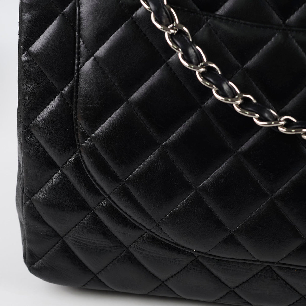 Chanel Single Flap Maxi Flap Black Lambskin SHW - photo 9