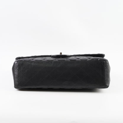 Chanel Single Flap Maxi Flap Black Lambskin SHW - photo 3