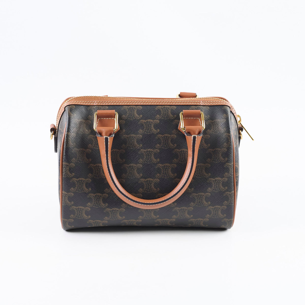 Celine Small Boston Bag Triomphe Canvas - photo 2