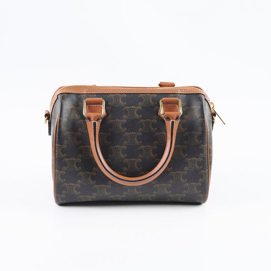 Celine Small Boston Bag Triomphe Canvas - photo 2