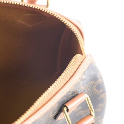 Celine Small Boston Bag Triomphe Canvas - photo 5