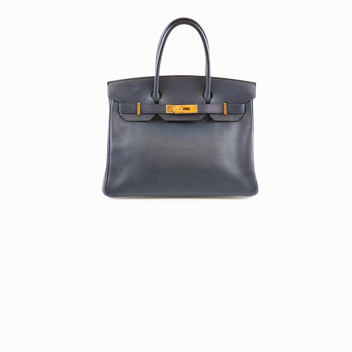 Hermes Birkin 30 Blue Indigo Cushbell - A Square Stamp - photo 1