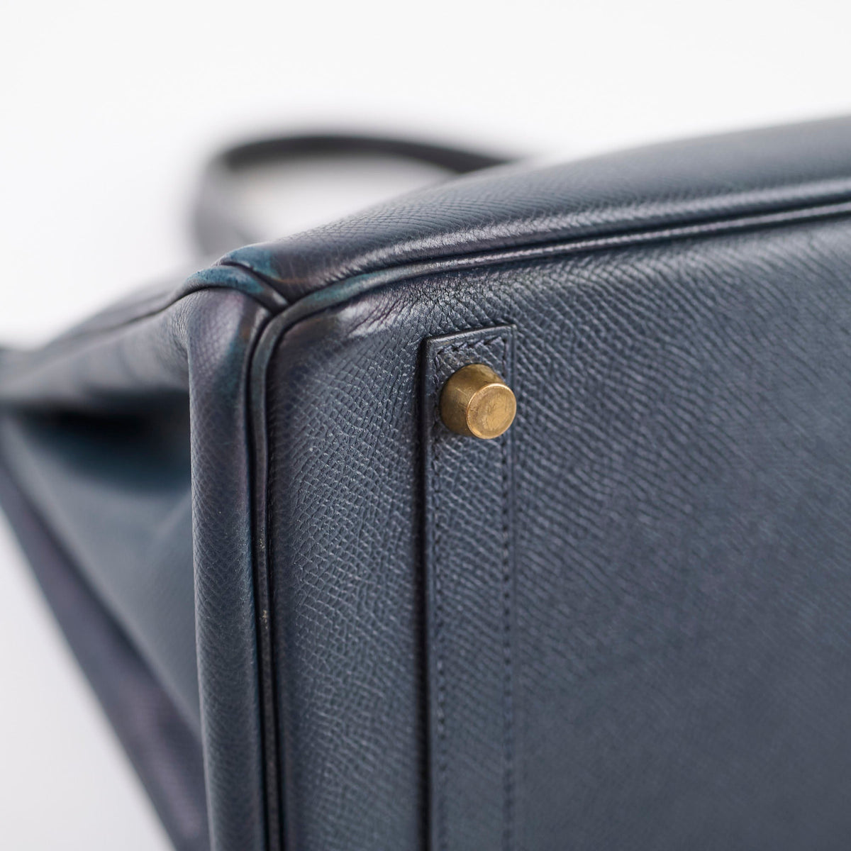 Hermes Birkin 30 Blue Indigo Cushbell - A Square Stamp - photo 11