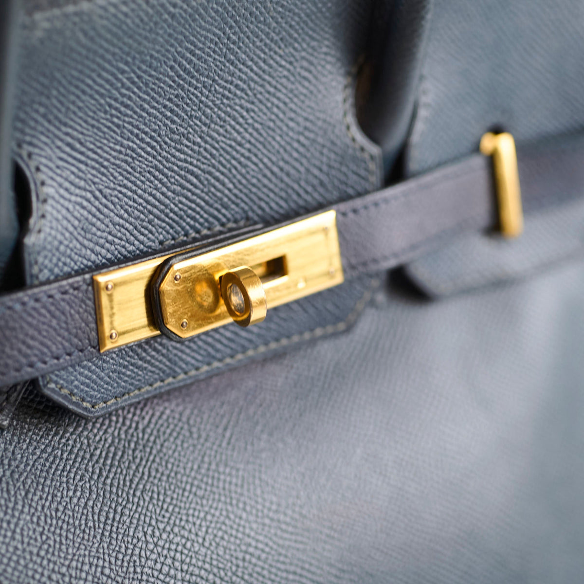Hermes Birkin 30 Blue Indigo Cushbell - A Square Stamp - photo 13